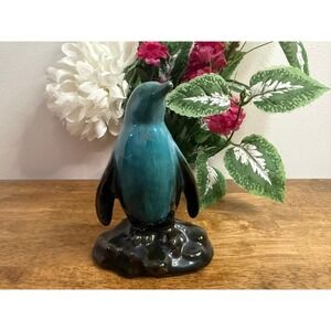 Vintage Blue Mountain Pottery Penguin Figurine Canadian Art Pottery Ocean Bird